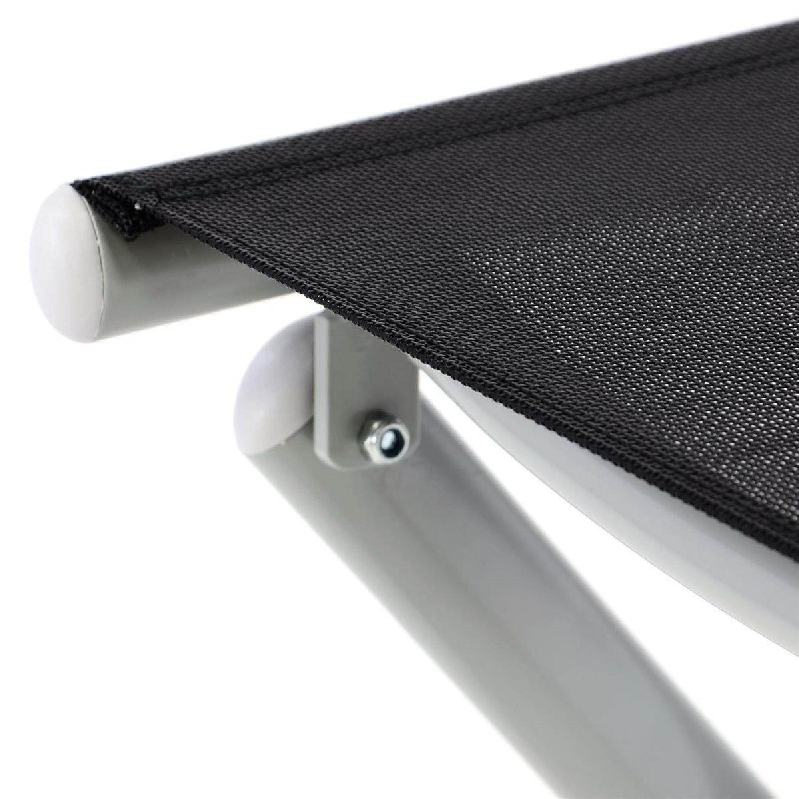 VCM Gartenstuhl Fußteil aus Aluminium, schwarz günstig online kaufen