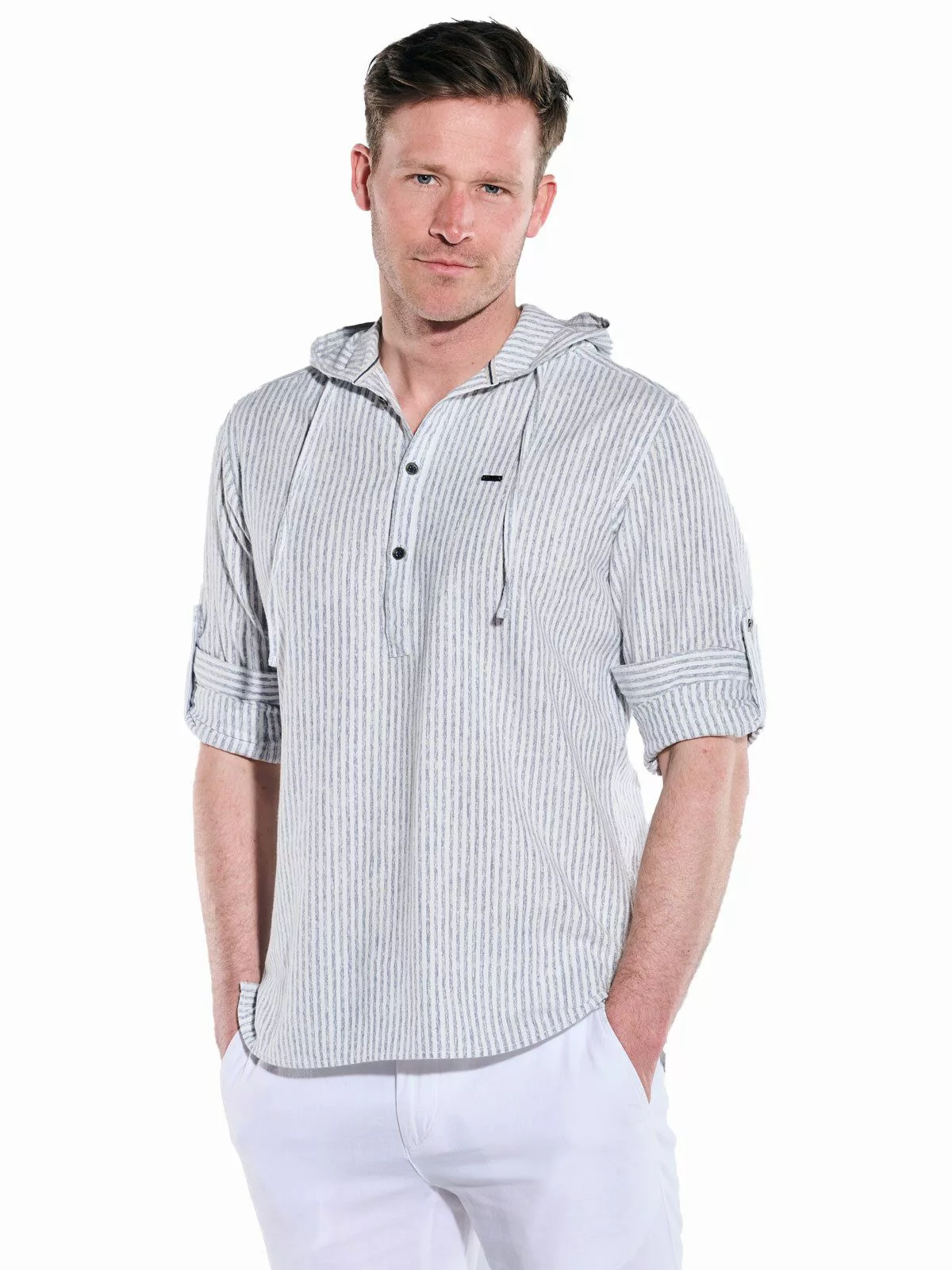 Engbers Langarmhemd Langarm-Shirt mit Leinenanteil günstig online kaufen