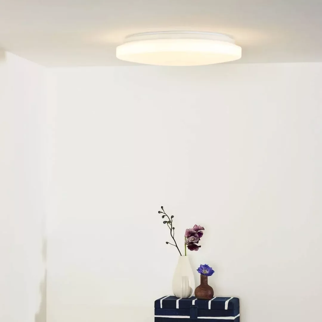 LED Deckenleuchte Otis in weiß, rund, 330mm günstig online kaufen