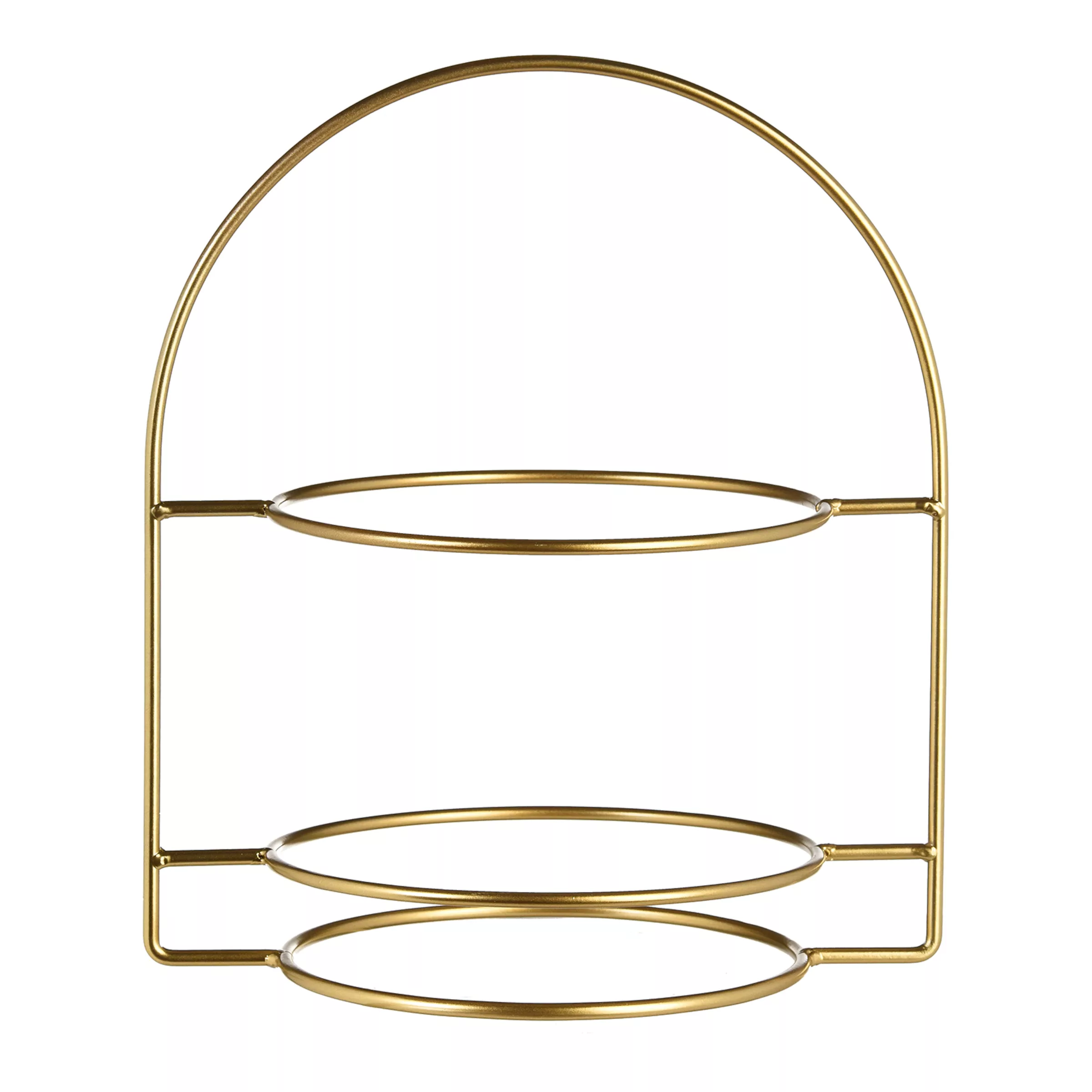 Etagere/Tellerhalter ca. D30xH34, gold günstig online kaufen