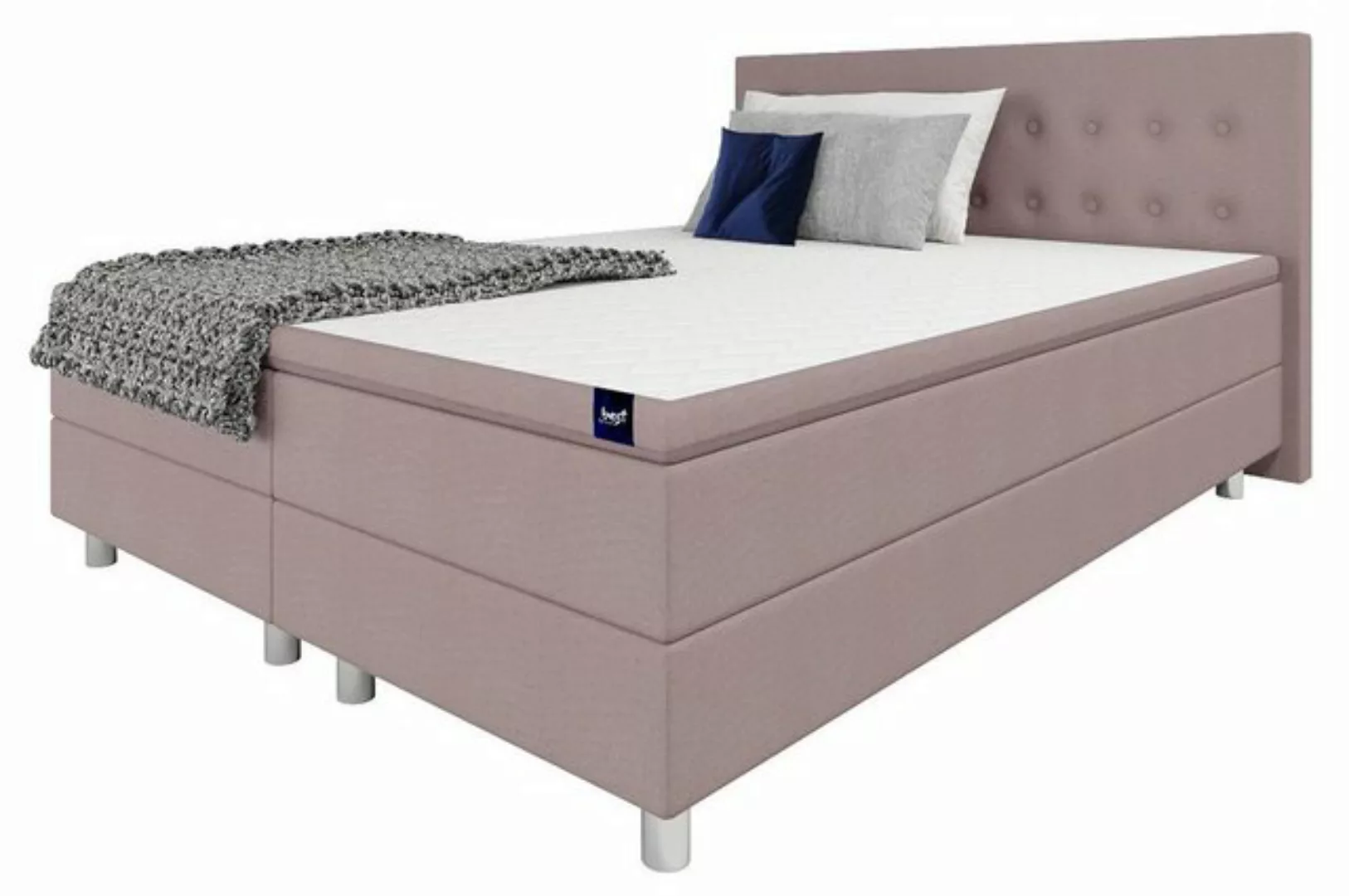 Best for Home Boxspringbett Sawanna, mit Topper günstig online kaufen