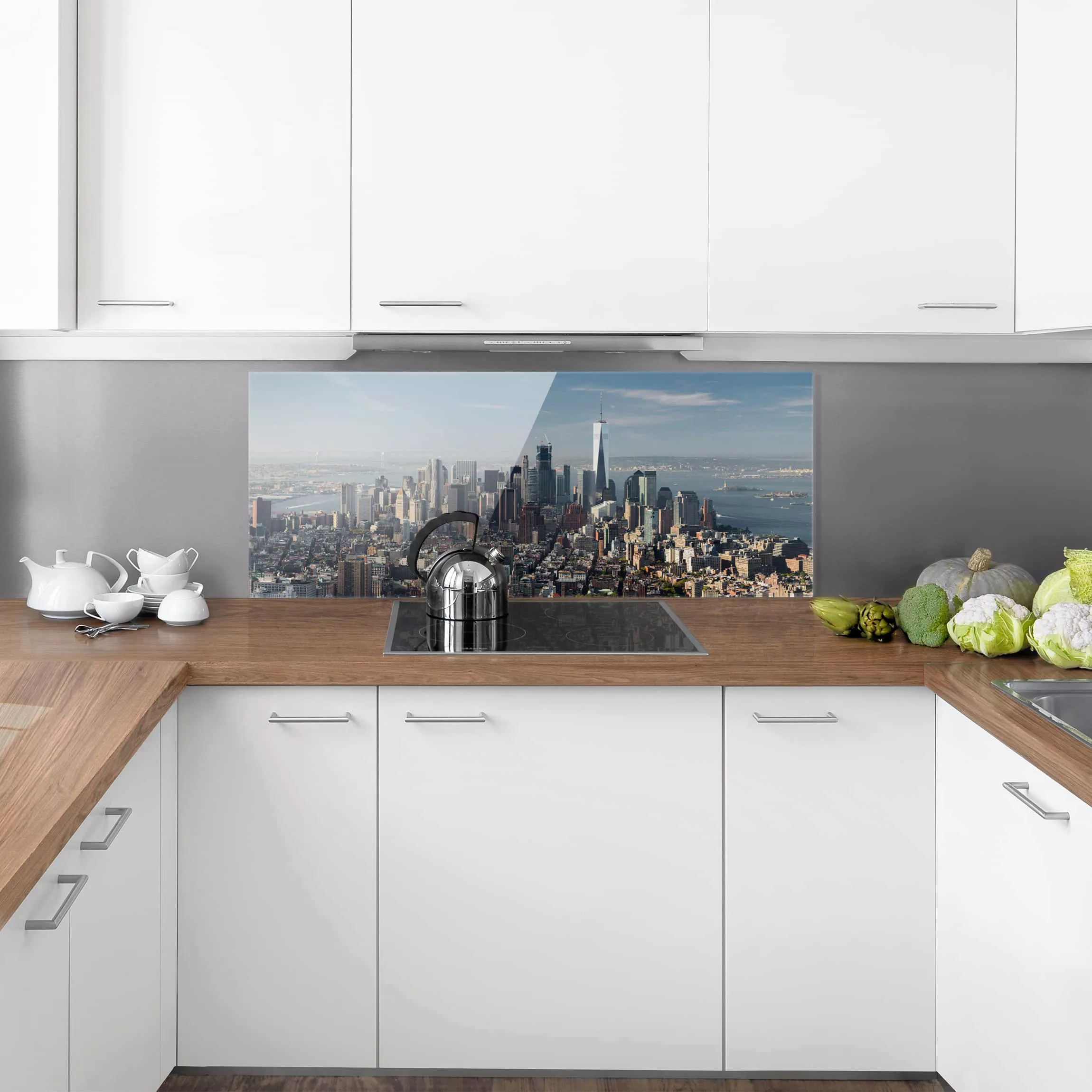 Glas Spritzschutz Architektur & Skyline - Panorama Blick vom Empire State B günstig online kaufen