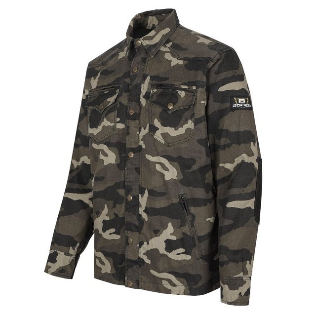 Bores Motorradjacke Bores Militaryjack Jacken-Hemd camouflage schwarz S günstig online kaufen