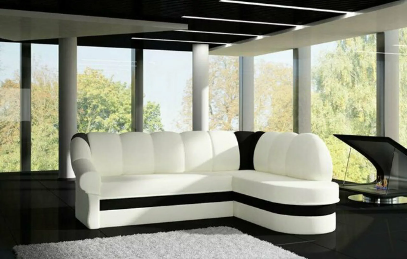 JVmoebel Ecksofa Designer Rotes Ecksofa Luxus Couch Modernes Textil Polster günstig online kaufen