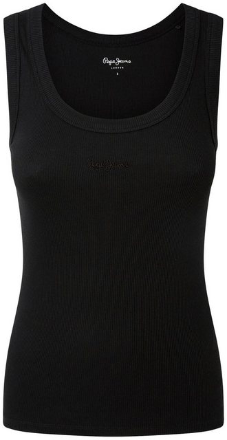 Pepe Jeans Tanktop LANE mit kleiner Ton-in-Ton Logostickerei günstig online kaufen