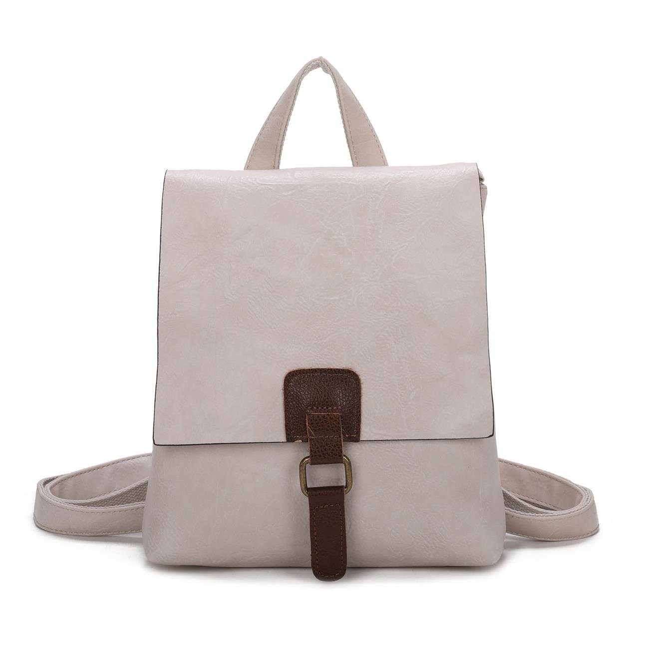 ITALYSHOP24 Rucksack Damen Schultertasche Backpack Umhängetasche günstig online kaufen