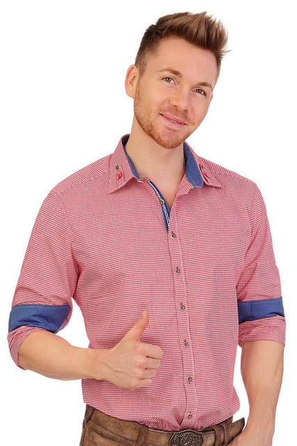 orbis Trachtenhemd Trachtenhemd - SIMON - blau, rot günstig online kaufen