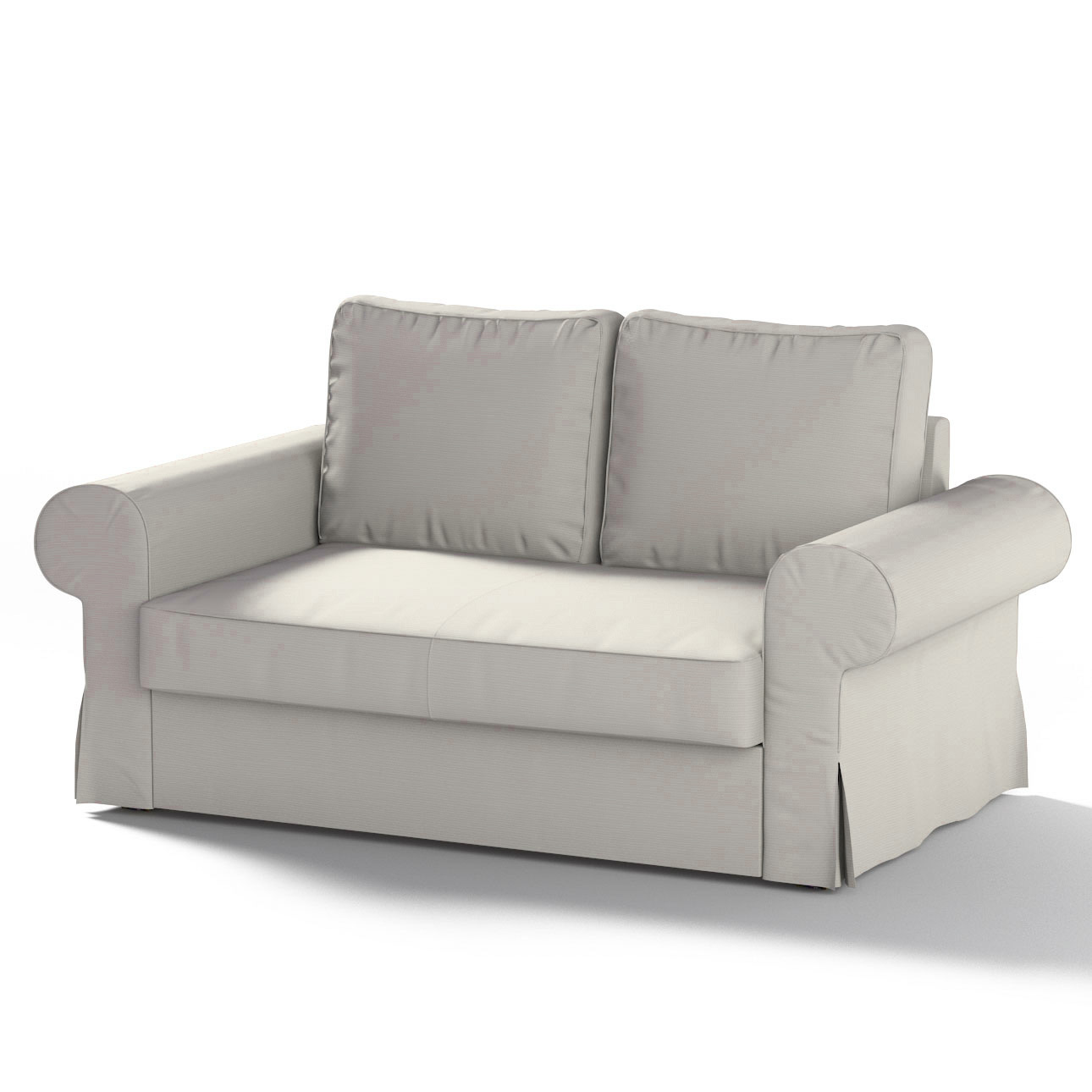 Bezug für Backabro 2-Sitzer Sofa ausklappbar, hellgrau , Bezug für Backabro günstig online kaufen