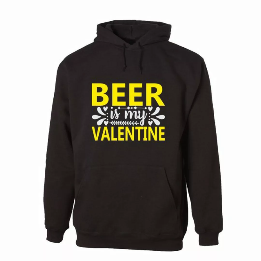 G-graphics Hoodie Beer is my Valentine Unisex, mit Frontprint, mit Spruch / günstig online kaufen