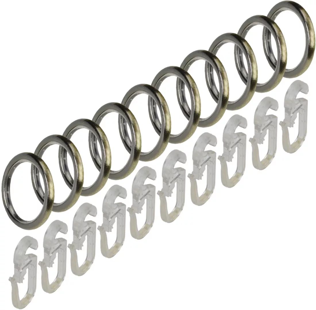 Liedeco Gardinenring »Gardinenring, Stilring, Ringe für Gardinenrohre 16 mm günstig online kaufen