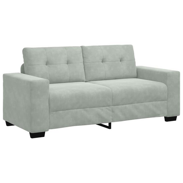 vidaXL Sofa Zweisitzer-Sofa Hellgrau 140 cm Samt günstig online kaufen