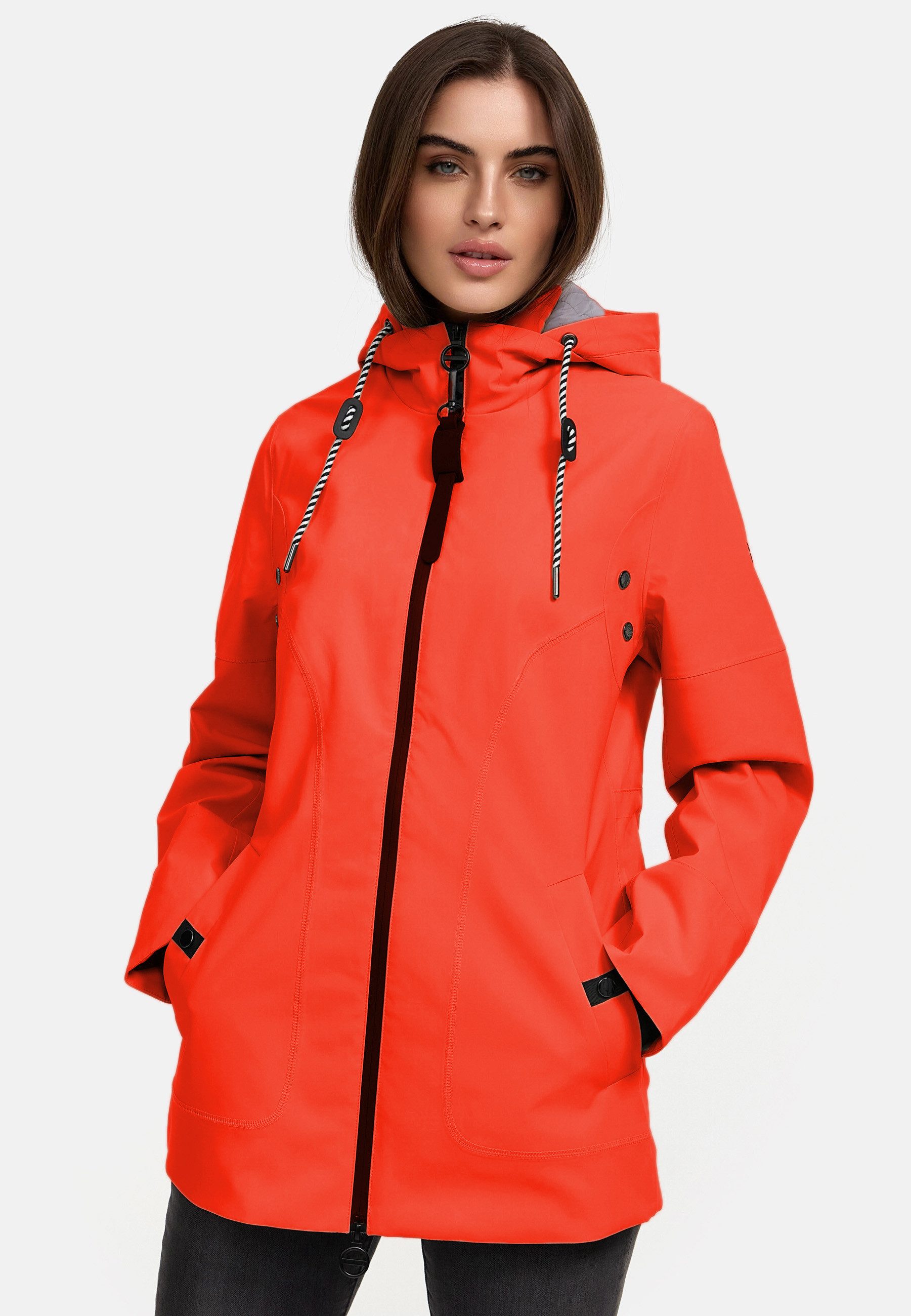 Manisa Regenjacke mit abnehmbarer Kapuze günstig online kaufen
