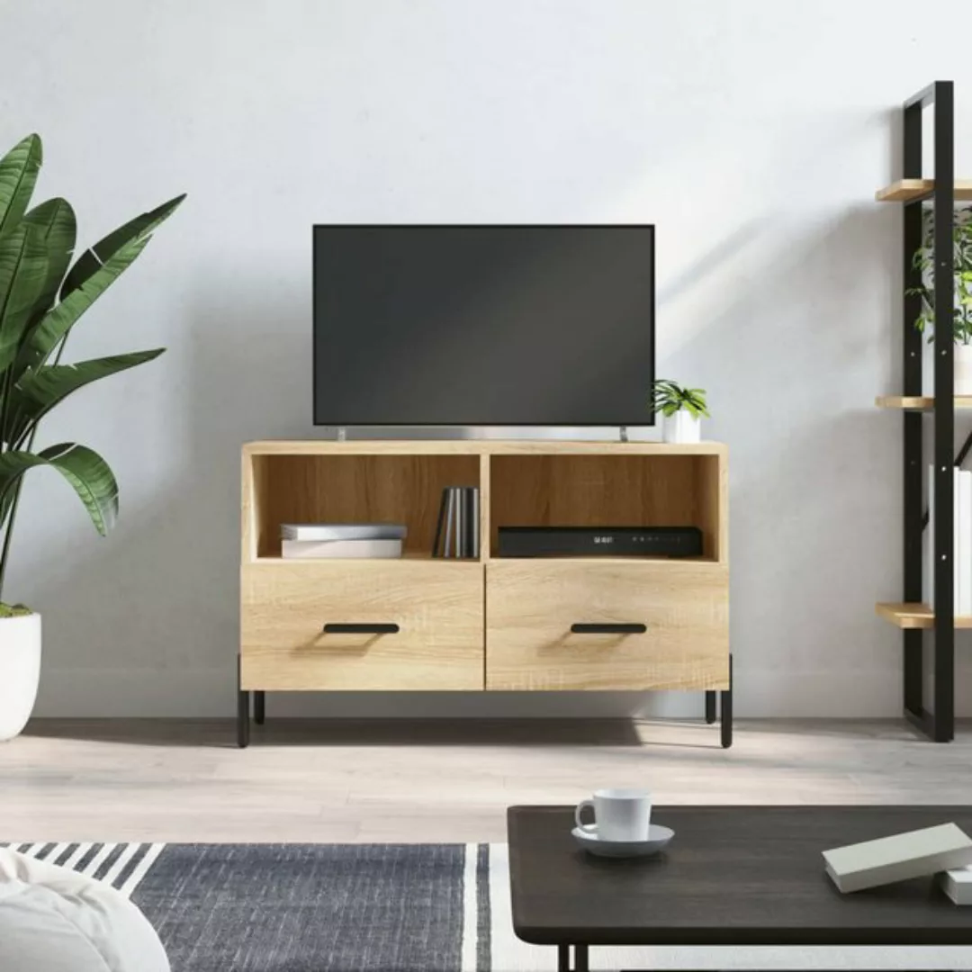 vidaXL TV-Schrank TV-Schrank Räuchereiche 80x36x50 cm Spanplatte günstig online kaufen