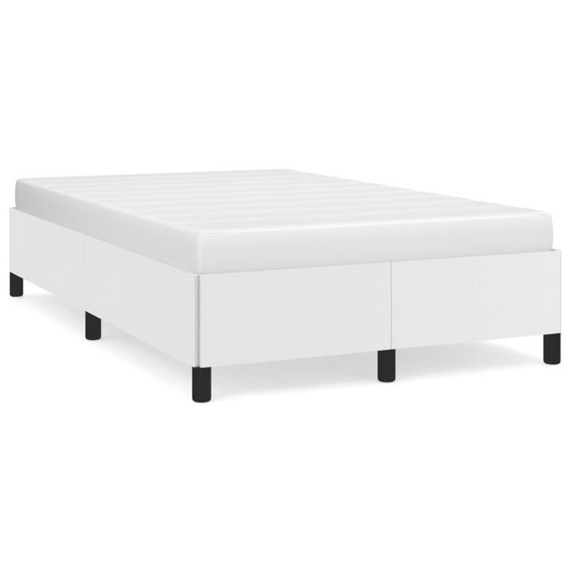 vidaXL Bett Bettgestell Weiß 120x190 cm Kunstleder günstig online kaufen