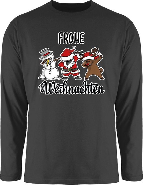 Shirtracer Rundhalsshirt Frohe Weihnachten Dabbing I Weihnachtsmotiv Weihac günstig online kaufen