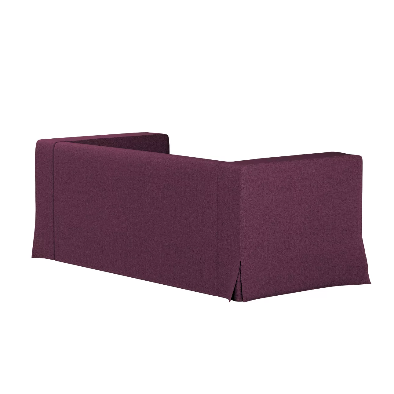 Bezug für Klippan 2-Sitzer Sofa, lang mit Kellerfalte, pflaumenviolett, Kli günstig online kaufen