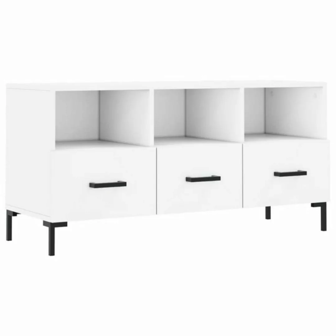 vidaXL TV-Schrank TV-Board Weiß 102x36x50 cm Holzwerkstoff günstig online kaufen