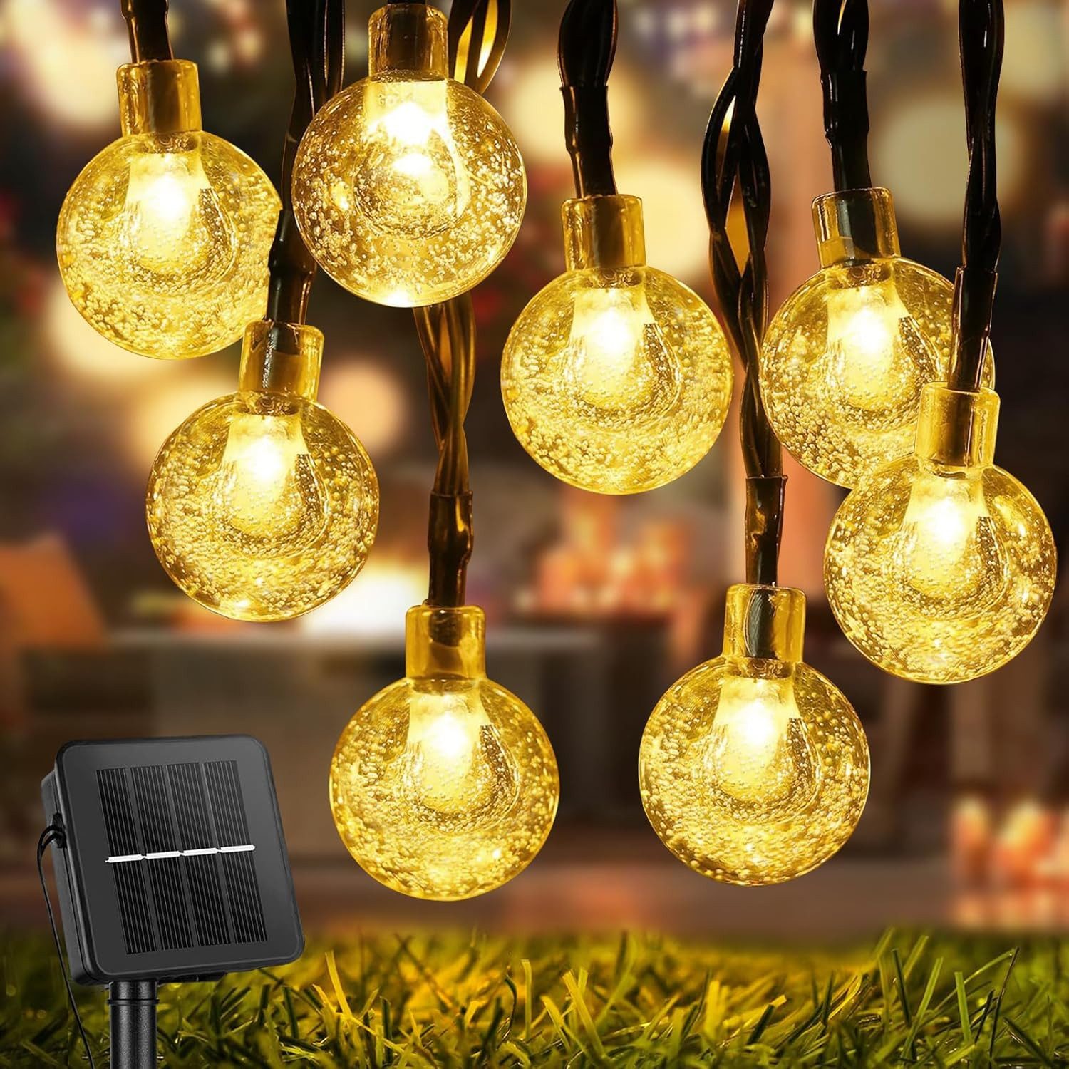 Tukrool LED-Lichterkette Solar-Lichterkette für den Außenbereich, günstig online kaufen