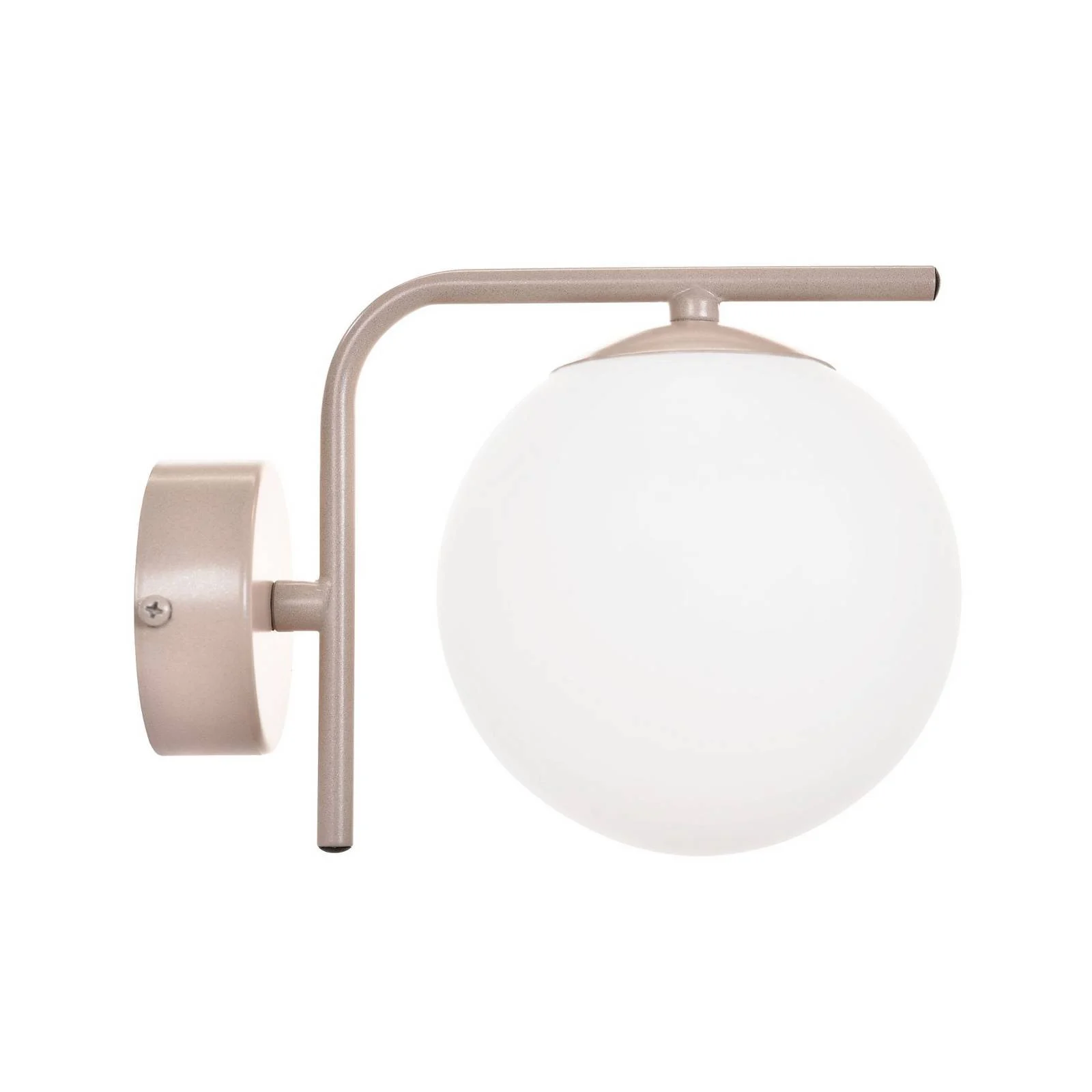 Wandleuchte Aurora, beige, 1-flammig, Glas, Metall günstig online kaufen