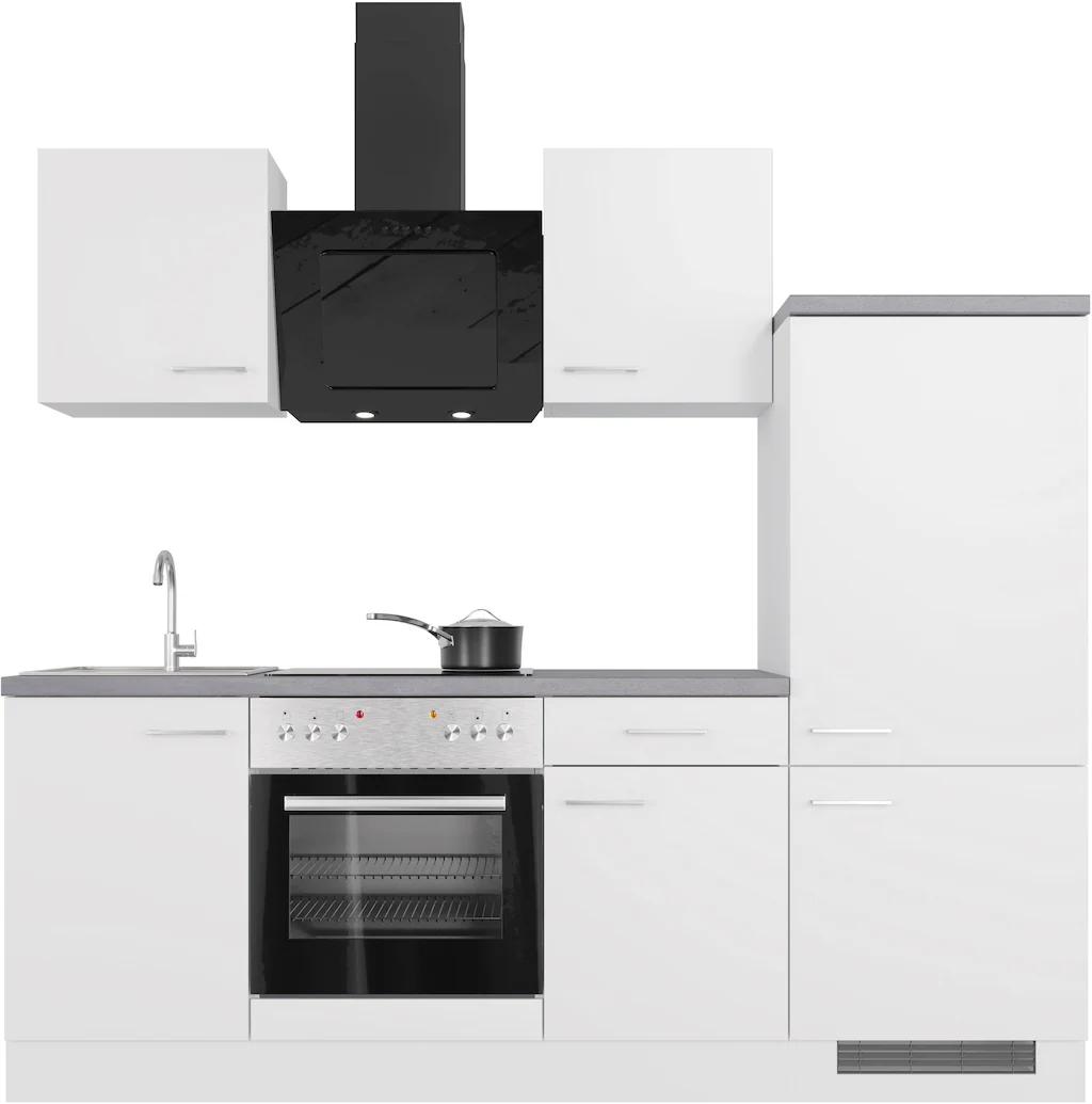 Flex-Well Küchenzeile "Kopenhagen", mit E-Geräten, Breite 220 cm, in vielen günstig online kaufen
