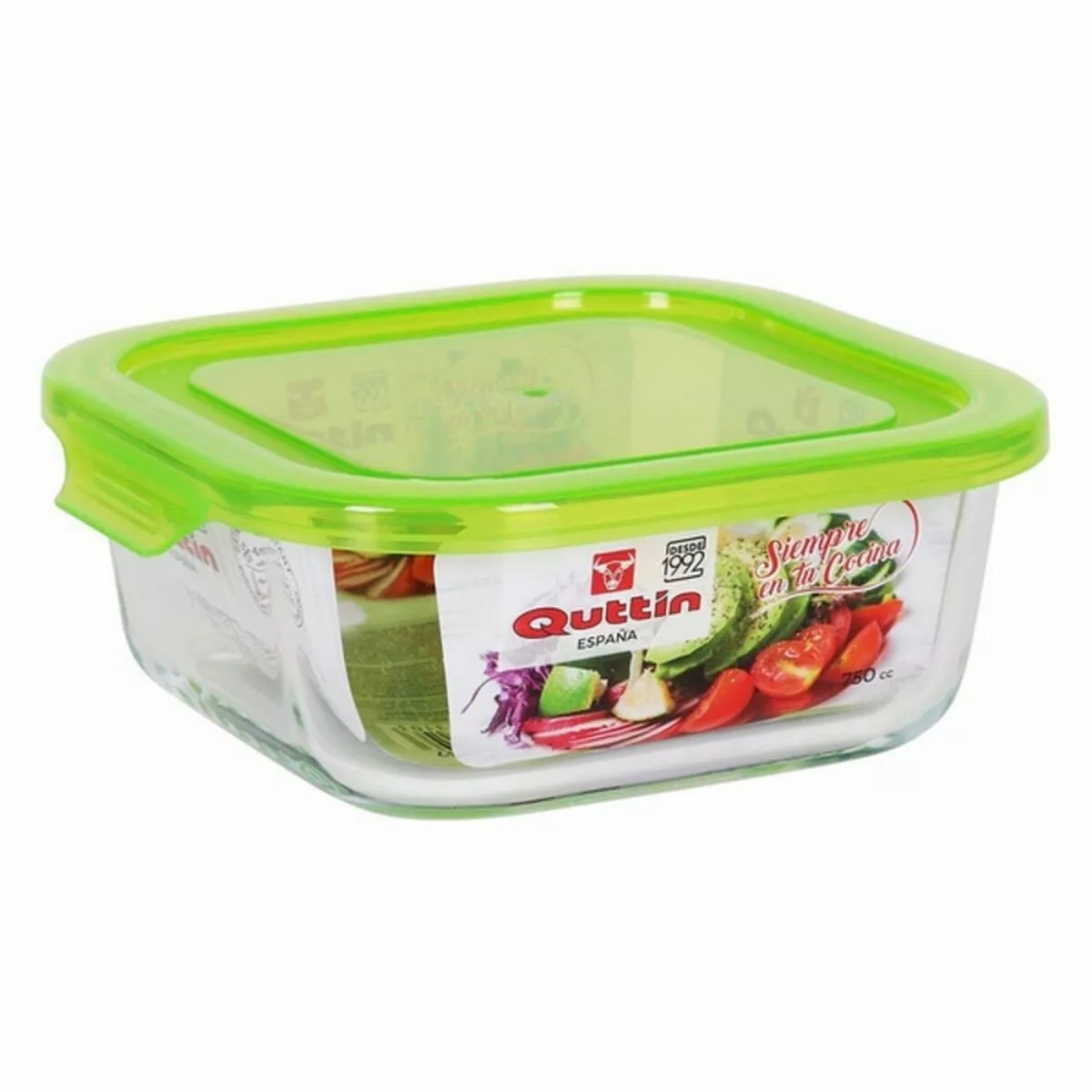 Viereckige Lunchbox Mit Deckel Quttin Borosilikatglas günstig online kaufen