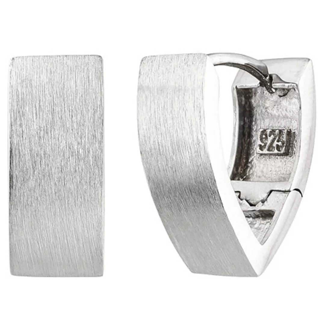 SIGO Creolen spitz 925 Sterling Silber matt Ohrringe Silbercreolen Silberoh günstig online kaufen