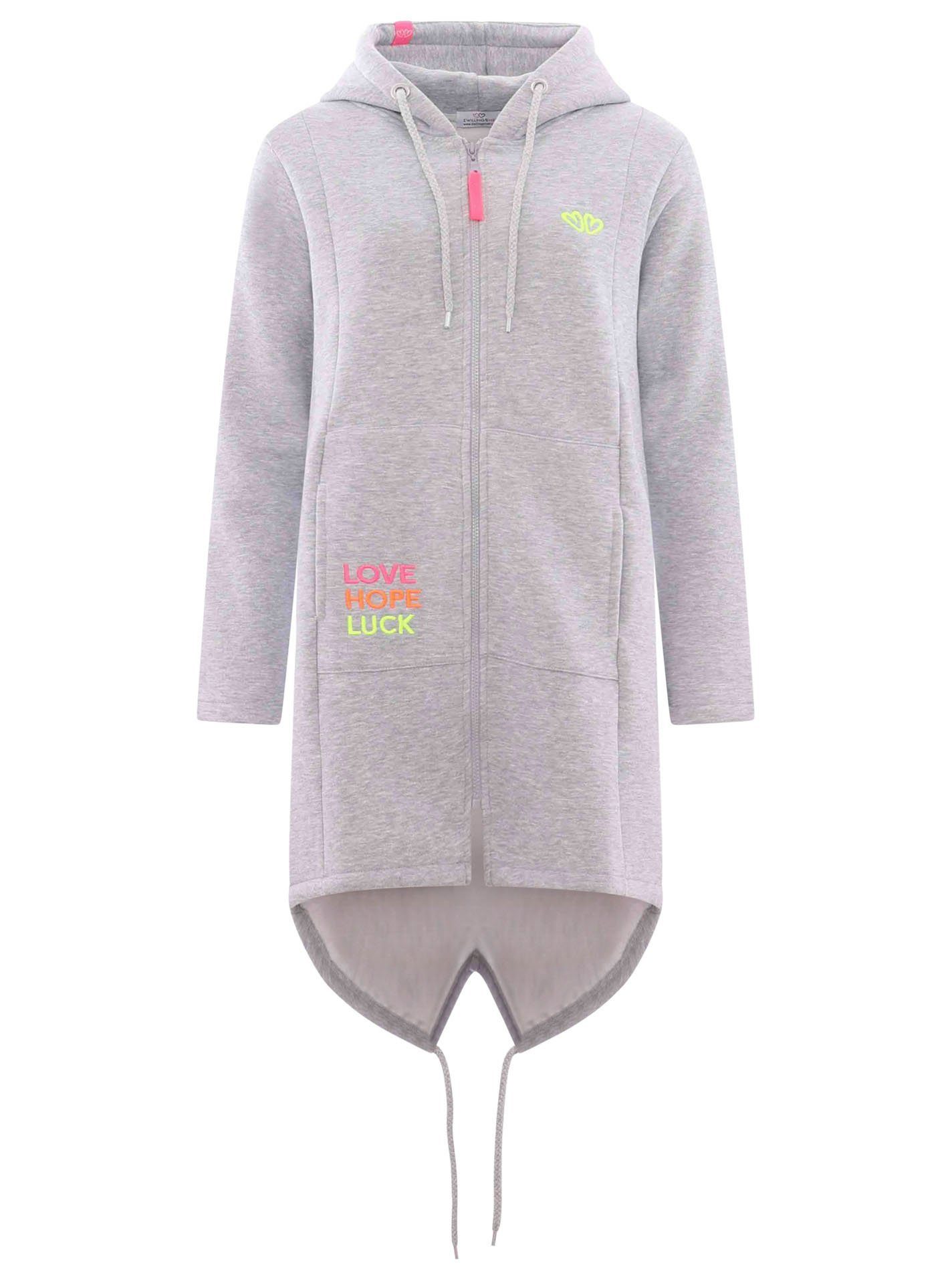Zwillingsherz Jerseymantel Regular Fit, Langarm, Kapuze, günstig online kaufen