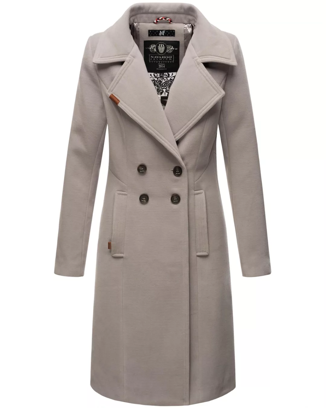 Navahoo Wintermantel "Wooly", edler Damen Trenchcoat in Wollmantel-Optik günstig online kaufen