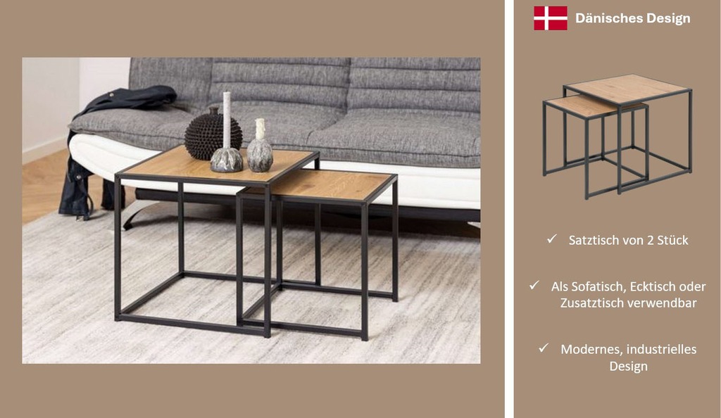 ACTONA GROUP Couchtisch "Seaford, TOPSELLER", (Beistelltisch, Sofatisch), C günstig online kaufen