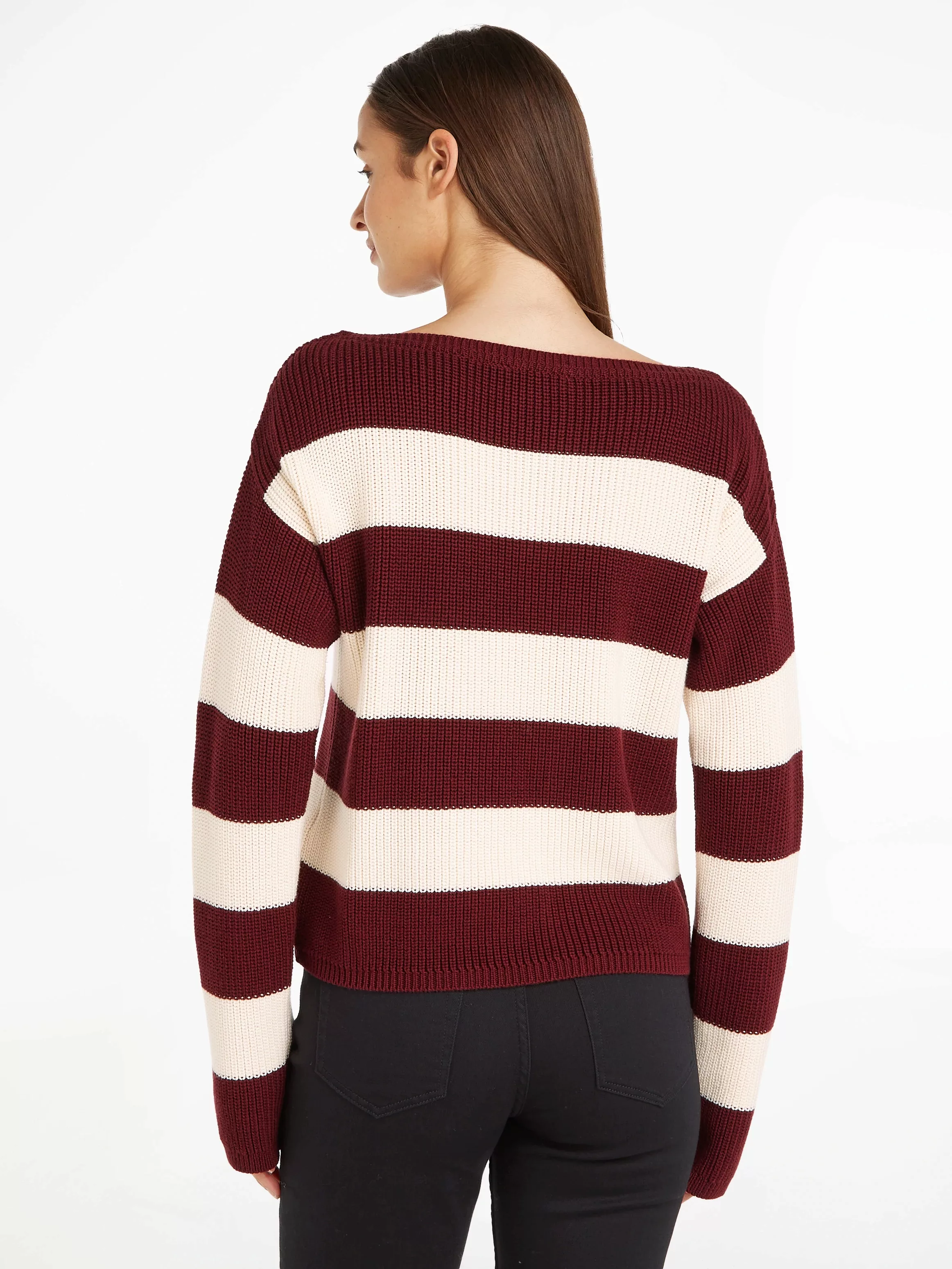 Tommy Hilfiger Strickpullover in Rippstrick-Optik günstig online kaufen