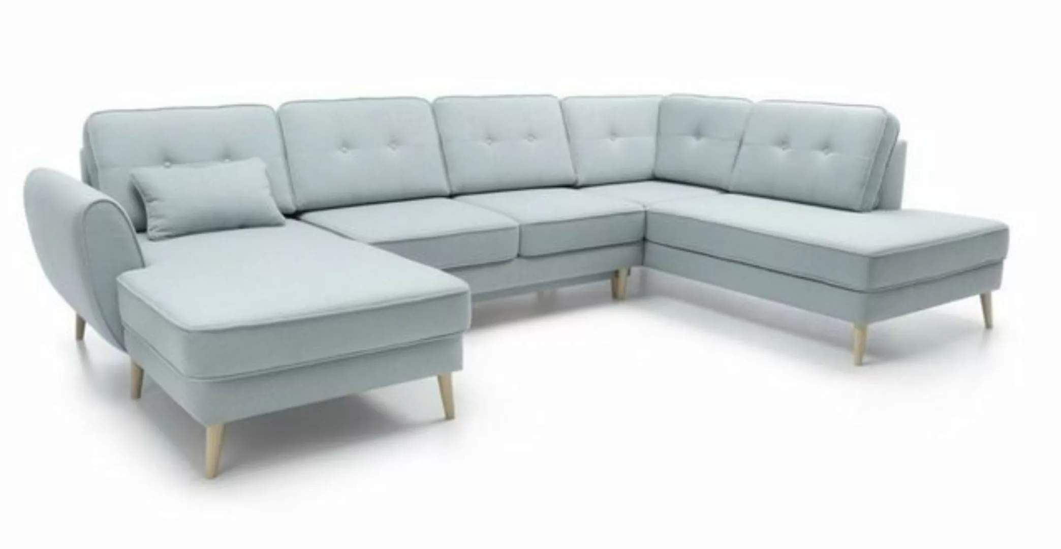 JVmoebel Ecksofa Wohnzimmer Möbel Ecksofa Textilsofa Design Sofa Ecksofas U günstig online kaufen