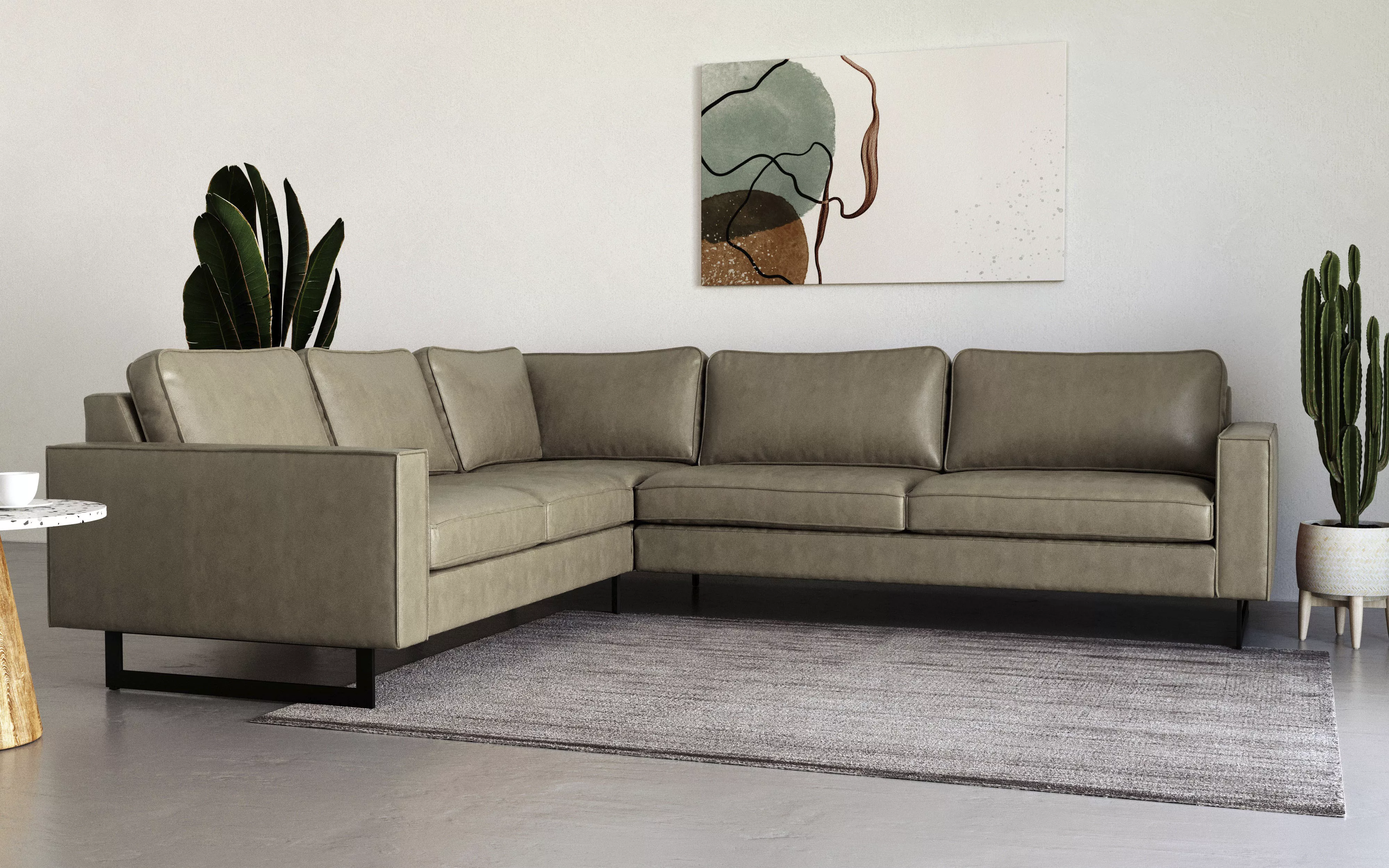 Places of Style Ecksofa Pinto, 250/290 cm, langer Schenkel, XXL, Ottomane, günstig online kaufen