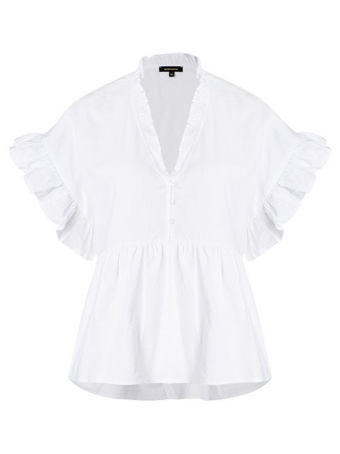 weite Bluse mit Rüschen, weiß, Sommer-Kollektion günstig online kaufen