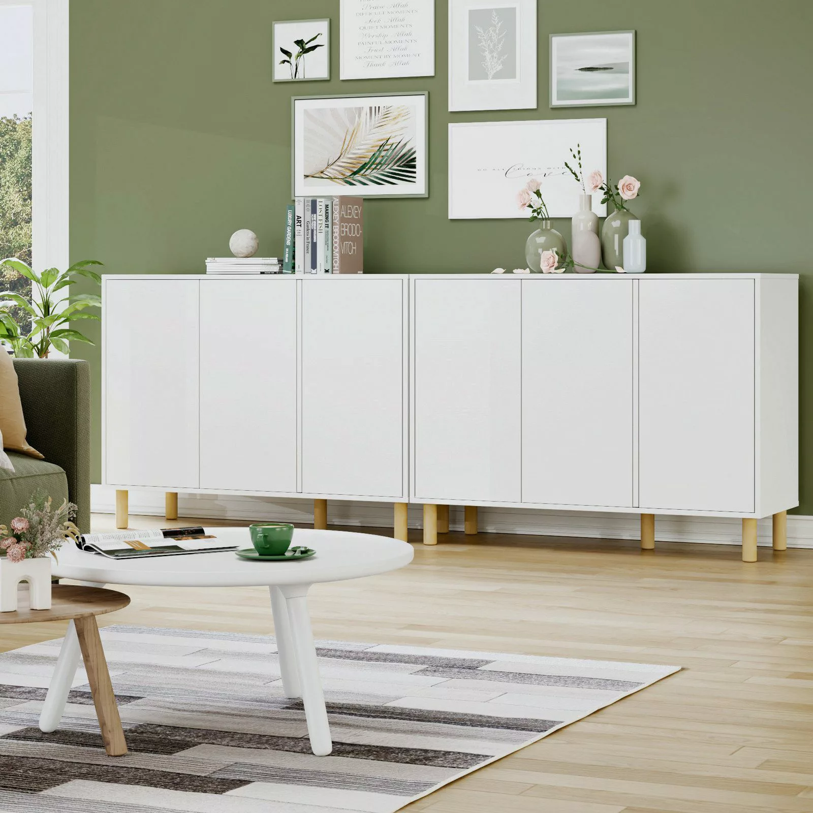 Homfa Sideboard Sideboard Kommode, mit 3 günstig online kaufen