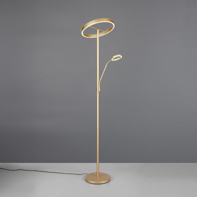 LED-Stehlampe Willis, gold, Höhe 180 cm, Metall, CCT, Dimmer günstig online kaufen