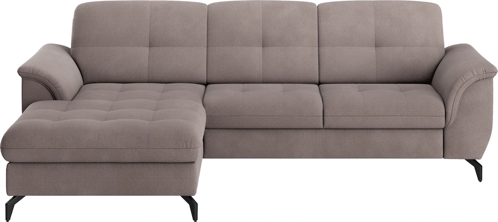 sit&more Ecksofa Zora L-Form, wahlweise mit Bettfunktion und Bettkasten günstig online kaufen