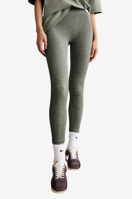 Next Highwaist Leggings Gerippte nahthlose Leggings mit hoher Taille (1-tlg günstig online kaufen