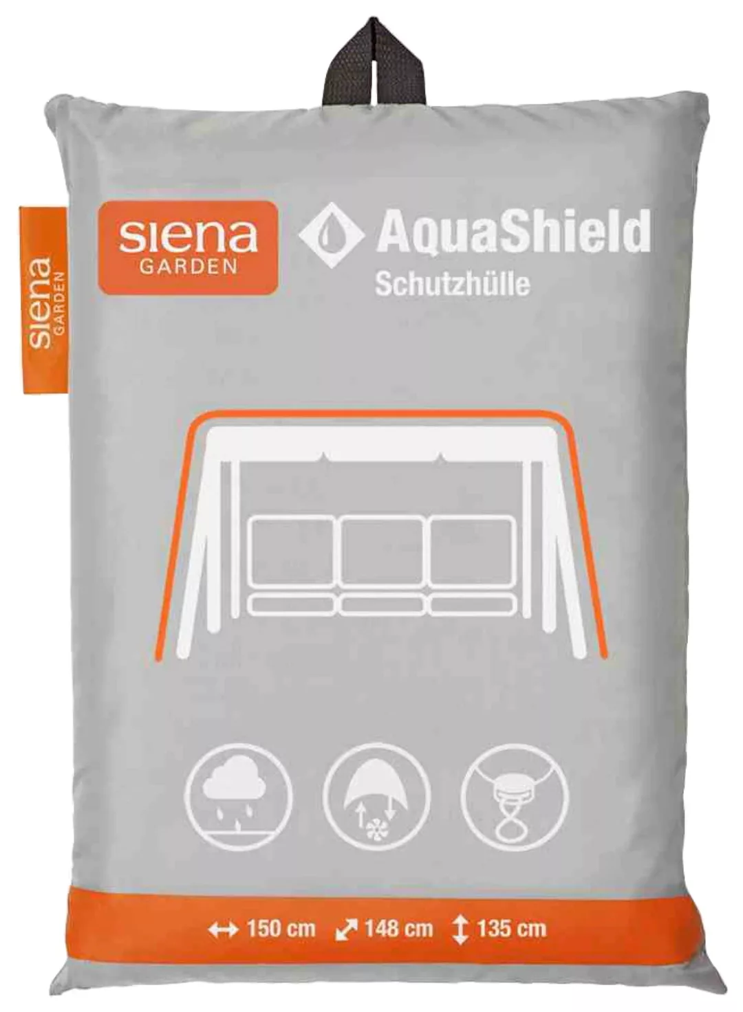 Siena Garden Schutzhülle Hollywoodschaukel AquaShield Hellgrau 148 x 150 x1 günstig online kaufen