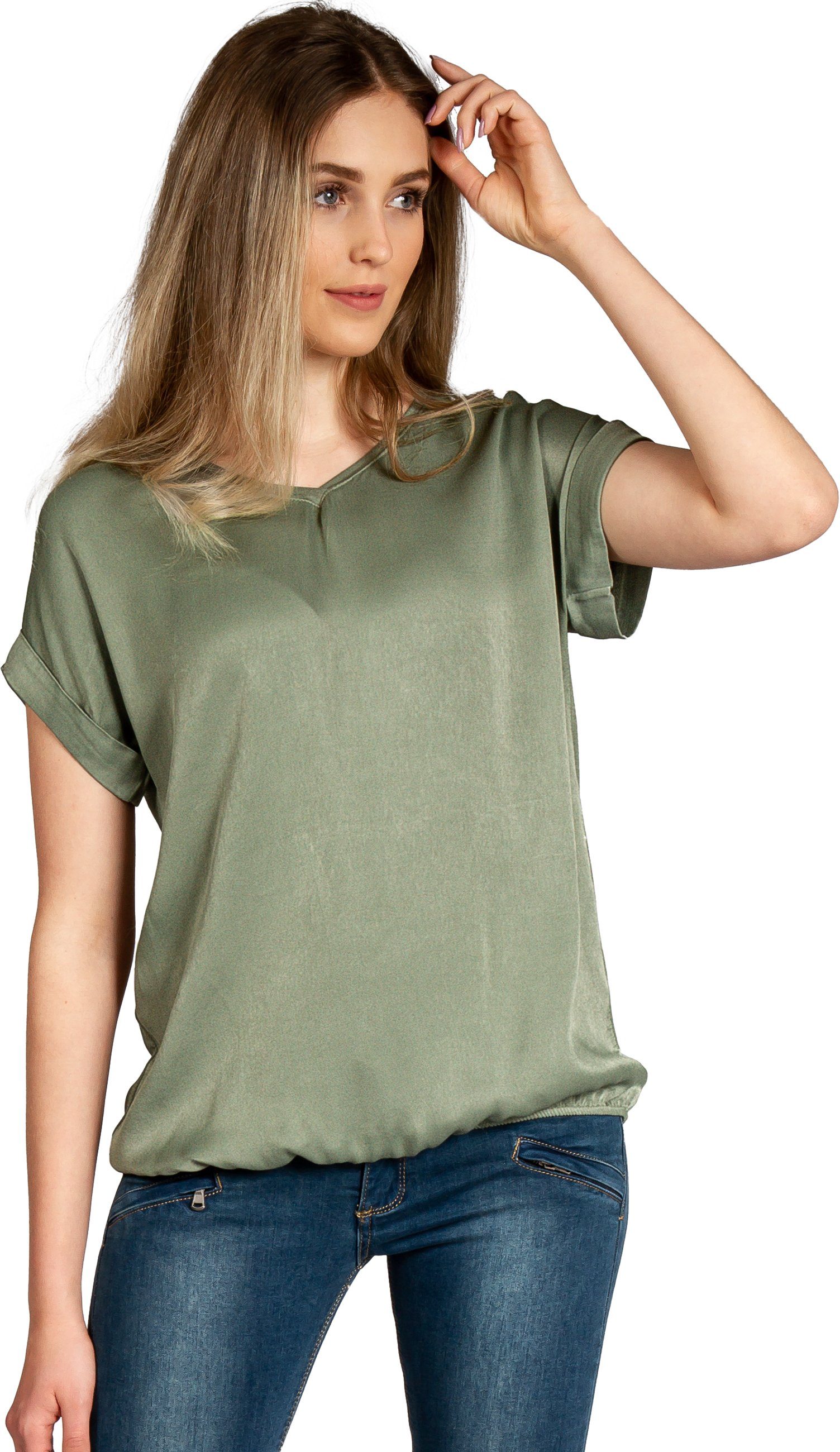 Caspar Shirtbluse BLU026 leichte elegante Damen günstig online kaufen
