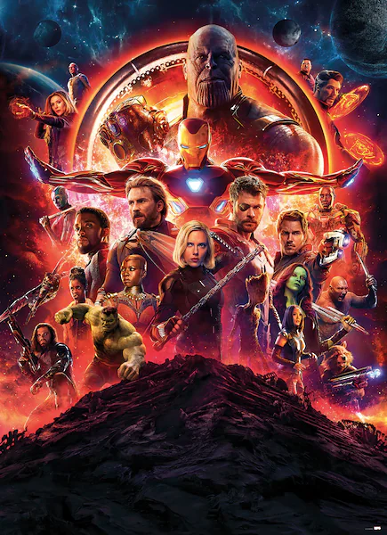 Komar Fototapete »Avengers-Infinity-War-Movie-Poster - Größe 184 x 254 cm«, günstig online kaufen