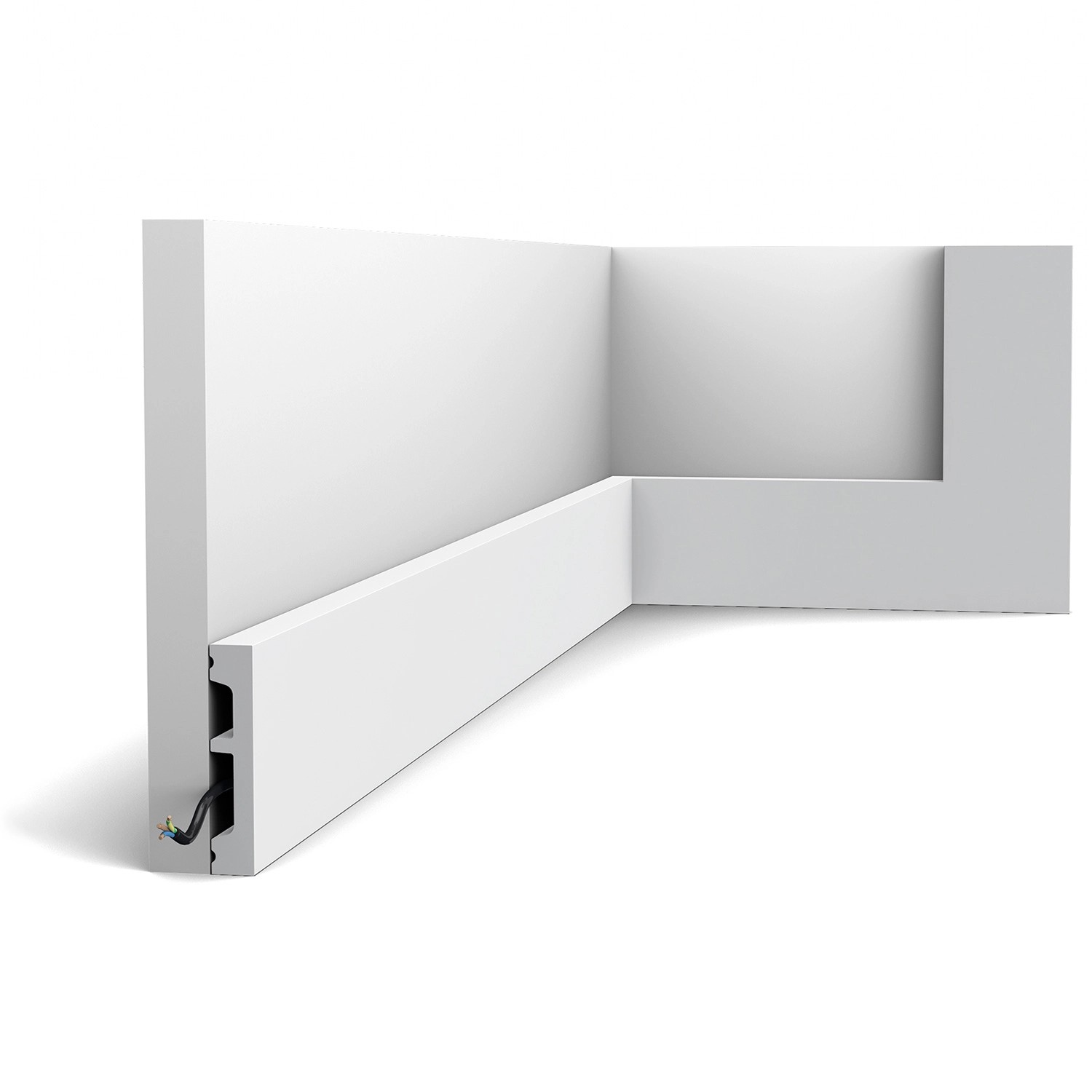 ORAC DECOR SX157-RAL9003 AXXENT SQUARE Sockelleiste bereits lackiert in Wei günstig online kaufen