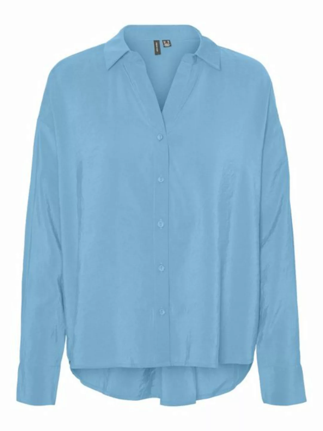 Vero Moda Blusenshirt Legere Hemdbluse Oversized Shirt Seidig VMQUEENY 6934 günstig online kaufen