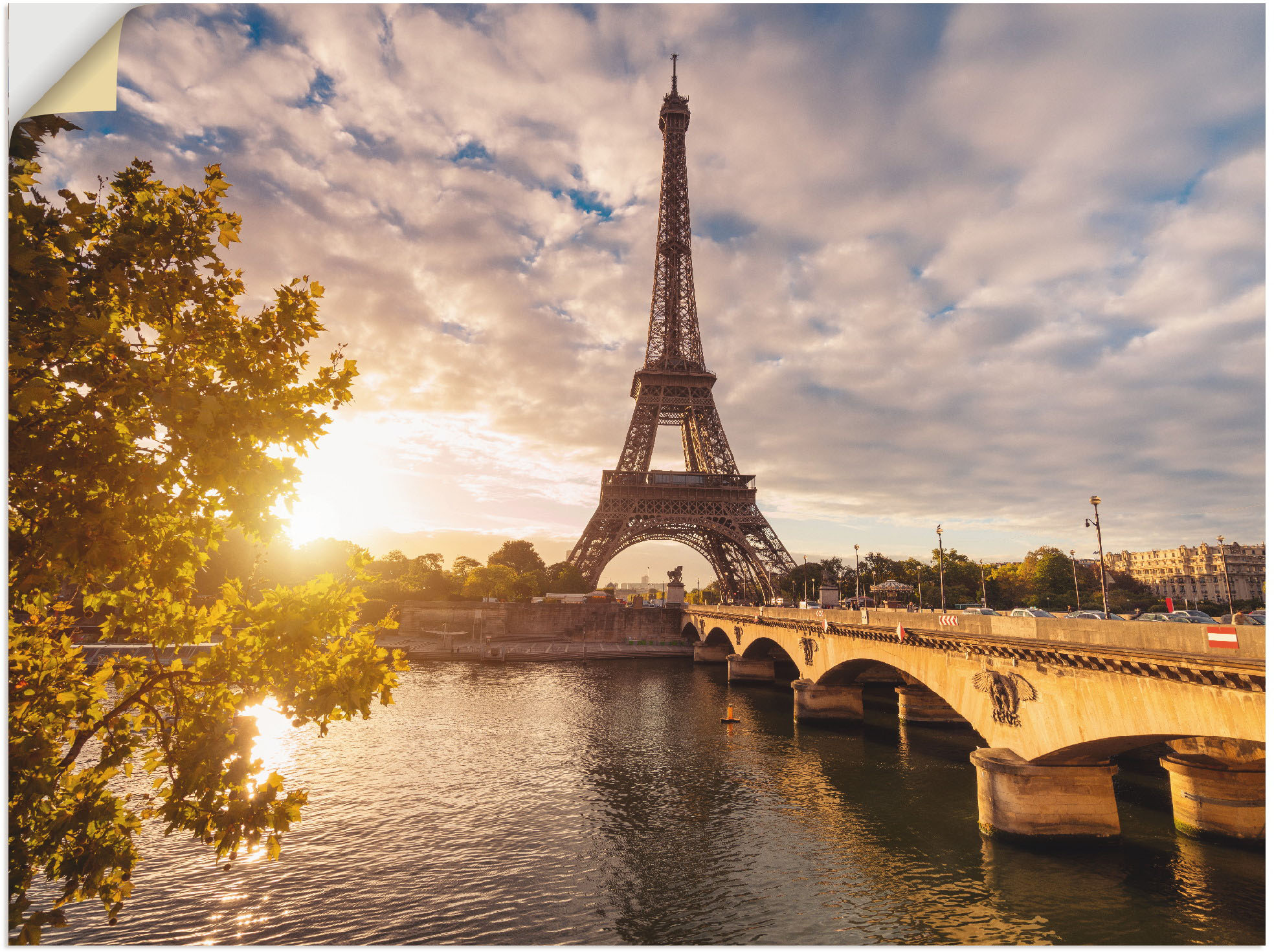 Artland Wandbild »Paris Eiffelturm II«, Gebäude, (1 St.), als Leinwandbild, günstig online kaufen