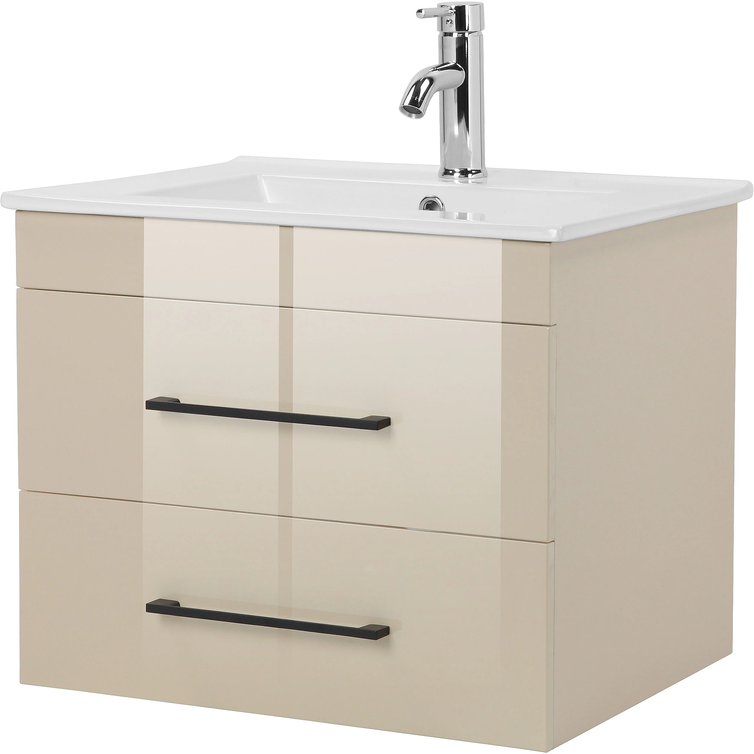 welltime Waschtisch "Florenz Badschrank Badmöbel inkl. Waschbecken" günstig online kaufen