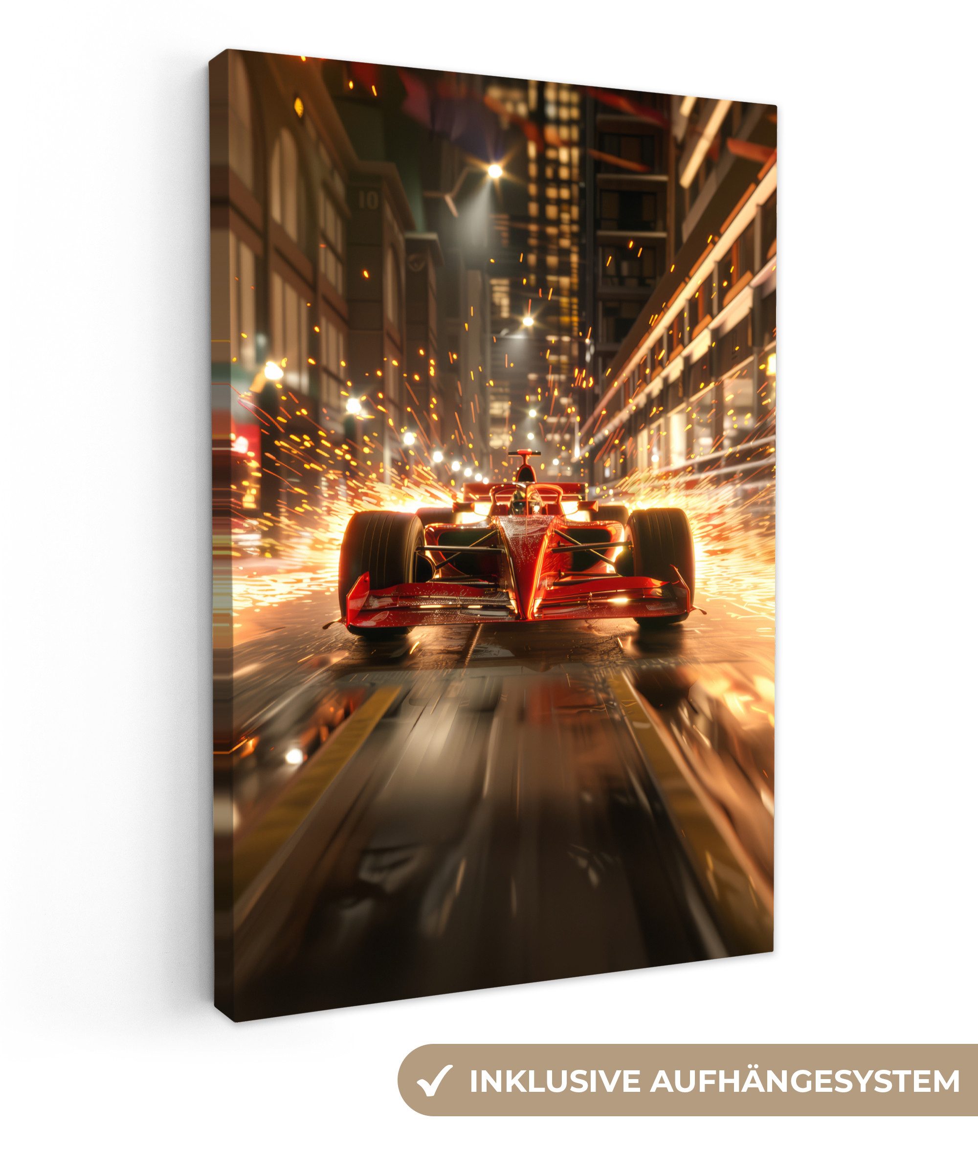 OneMillionCanvasses® Leinwandbild Formel 1 - Auto günstig online kaufen
