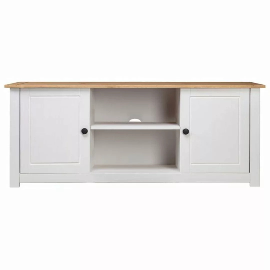 vidaXL TV-Schrank TV-Schrank Weiß 120x40x50 cm Massivholz Panama-Kiefer Low günstig online kaufen