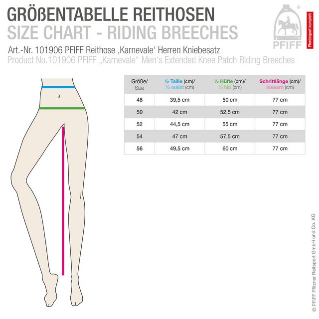 PFIFF Reiterhose Karnevale (1-tlg) günstig online kaufen