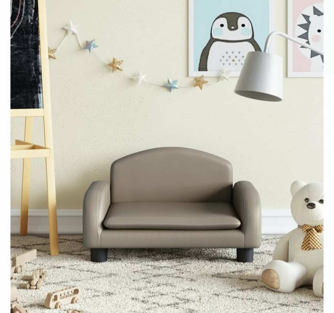 vidaXL Kindersofa, Kindersofa Cappuccino-Braun 50x40x30 cm Kunstleder günstig online kaufen