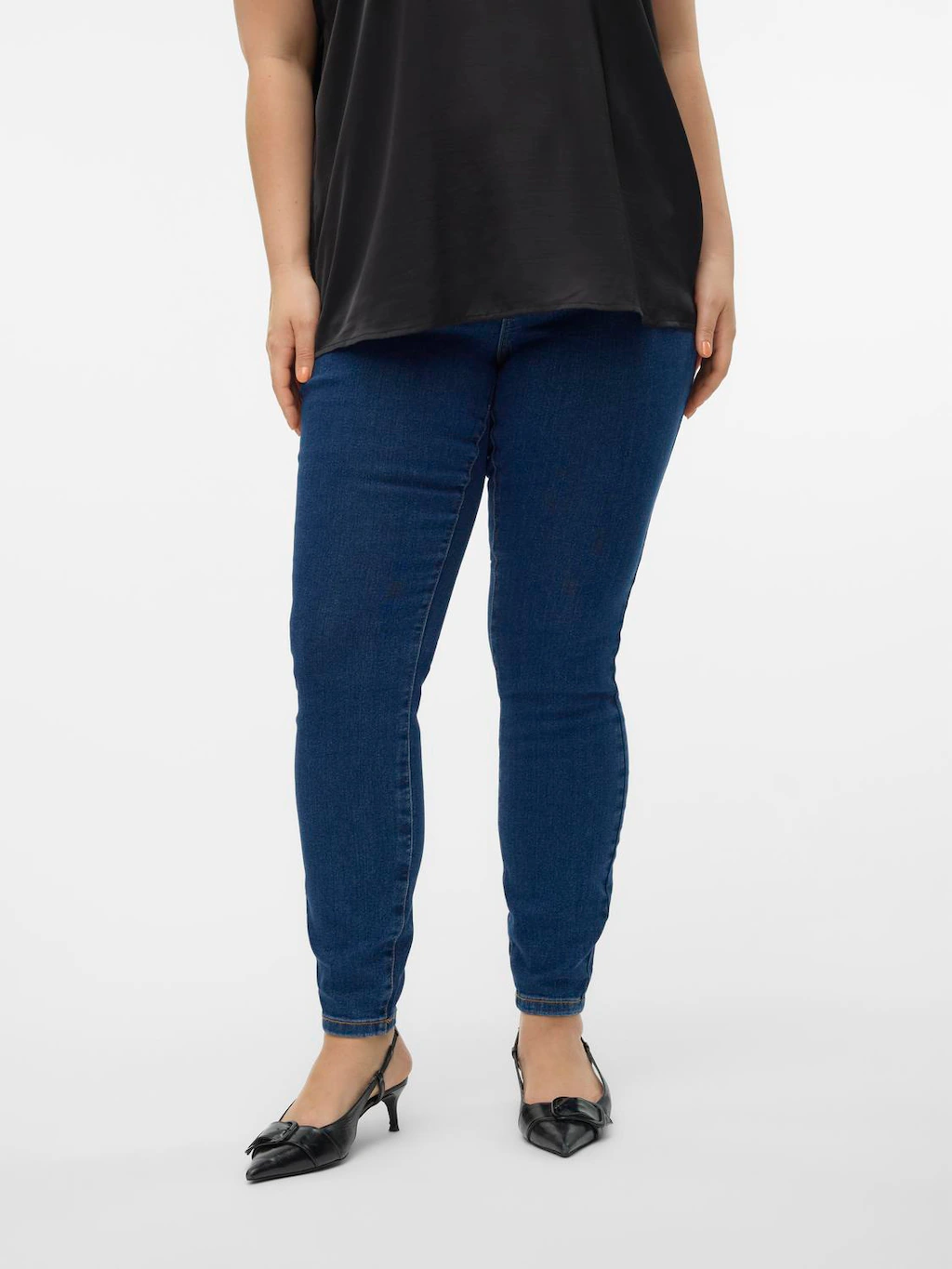 Vero Moda Curve Skinny-fit-Jeans VMCELLY MR SKINNY JEANS BLUE CUR NOOS günstig online kaufen