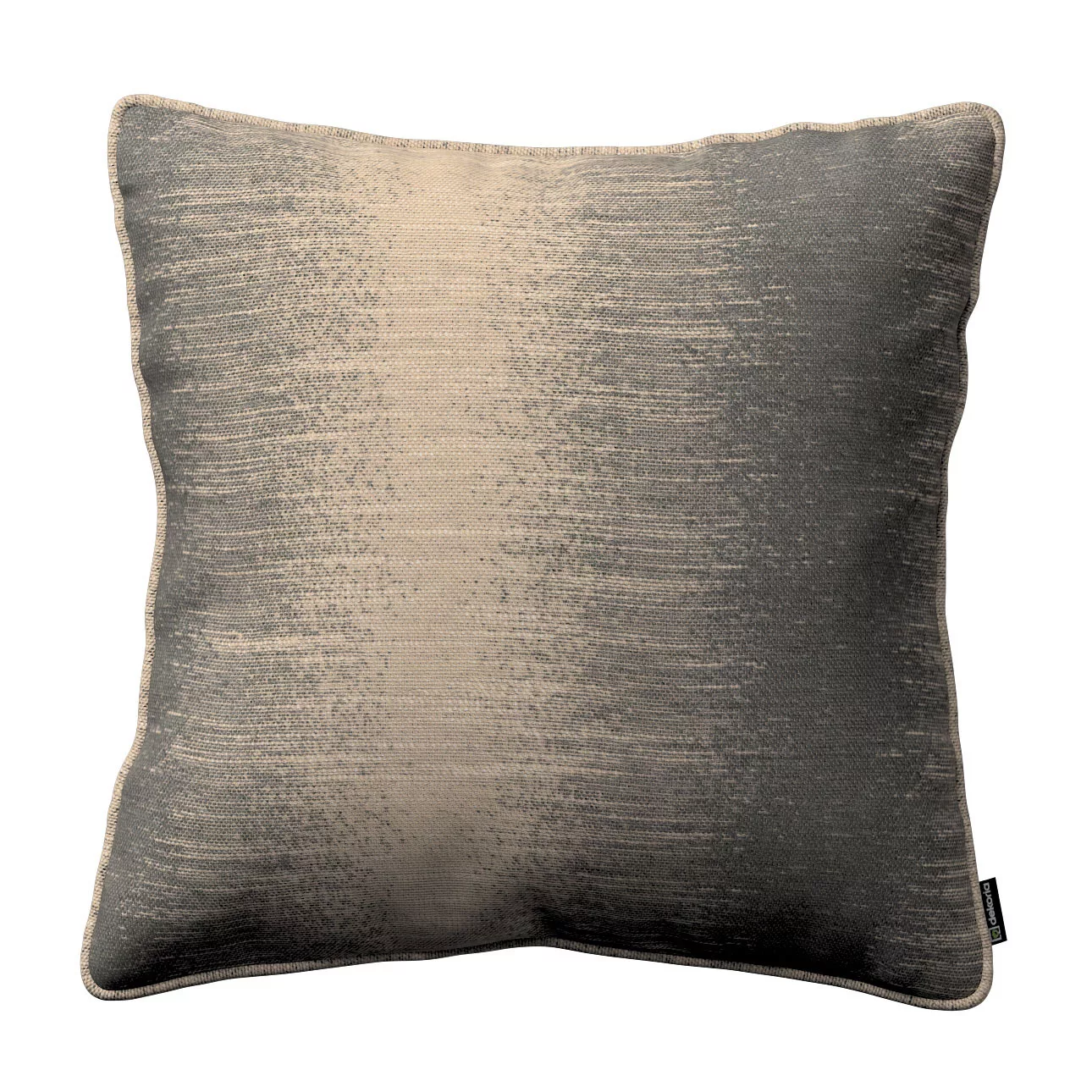 Kissenhülle Gabi mit Paspel, grau-beige, 45 x 45 cm, Living (106-57) günstig online kaufen